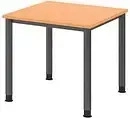 Kompatibel HS08/6/S, Kompatibel mcbuero.de Schreibtisch 4-Fu&szlig;-rund 80x80cm