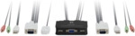 Level One LevelOne KVM Switch 2-Port USB VGA Kabel audio support sw