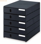 Styro Schubladenbox styroval Pro 5 Schubladen geschlossen schwarz