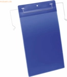 Durable Kennzeichnungstasche mit Drahtb&uuml;gel A4 blau VE=50 St&uuml;ck