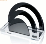Wedo Briefst&auml;nder Acryl Exclusiv glasklar schwarz