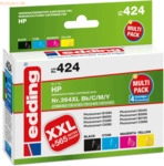 Edding Tintenpatronen Multipack 4 kompatibel mit HP 364XL schwarz + co
