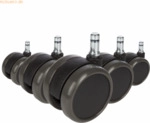 HJH Stuhlrolle ROLO 619009 Hartboden 10x65mm 5 St&uuml;ck