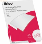 Ibico Laminierfolie f&uuml;r A5 125 Micron matt VE=100 St&uuml;ck farblos