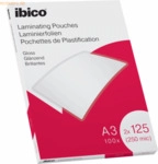 Ibico Laminierfolie f&uuml;r A3 125 Micron gl&auml;nzend VE=100 St&uuml;ck glasklar