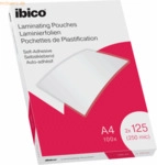 Ibico Laminierfolie f&uuml;r A4 125 Micron selbstklebend VE=100 St&uuml;ck farbl