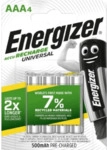 Energizer Akku Rechargeable Universal Micro AAA 1,2 Volt 500mAh 4 St&uuml;c