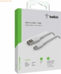 Belkin Belkin USB-C/USB-A Kabel ummantelt, 1m, wei&szlig;