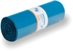 Deiss Abfallsack Recycling - 120 l LDPE 10 my blau 25 St&uuml;ck.