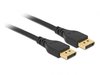 Delock DeLOCK Kabel DisplayPort DP Stecker/Stecker Gold 1,0m black