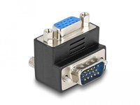Delock DeLOCK Adapter VGA-Stecker/Buchse rechts 90 Grad gewinkelt