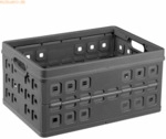 6 x Helit Klappbox 'the flap line' 46 Liter grau