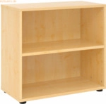 mcbuero.de Regal 2 OH 80x40x74,8cm Ahorn