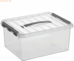 6 x Sunware Aufbewahrungsbox mit Deckel 15 Liter Kunststoff 300x180x40
