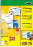 Sigel Visitenkarten Inkjet/Laser/Kopier 3C 200g wei&szlig; VE=100 St&uuml;ck