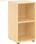 mcbuero.de Regal 2 OH 40x40x74,8cm Ahorn