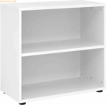 mcbuero.de Regal 2 OH 80x40x74,8cm Wei&szlig;