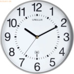 Unilux Funkwanduhr Wave Kunststoff 30 cm metallgrau