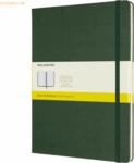 Moleskine Notizbuch XL 19x25cm kariert Hardcover 96 Blatt myrtengr&uuml;n