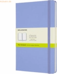 Moleskine Notizbuch Large A5 blanko Hardcover 120 Blatt hortensienblau