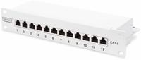 Assmann DIGITUS 1HE CAT 6 Klasse E Patch Panel geschirmt 12-Port RJ45