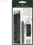 Faber Castell Reisskohlestift Pitt Graphite Set Blisterkarte
