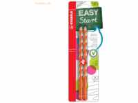 10 x Stabilo Bleistift Easygrap HB orange Blisterkarte VE=2 Stück