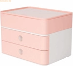 HAN Schubladenbox Smart-Box Plus Allison 2 Sch&uuml;be flamingo rose/snow w