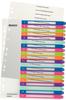 Esselte Plastikregister Wow 1-20 bedruckbar A4 PP 20 Blatt farbig