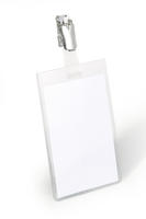 Durable Namensschild mit Clip 90x60mm transparent VE=25 St&uuml;ck