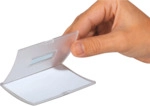 Durable Namensschilder Click-Fold 54x90mm mit Kombiklemme VE=25 St&uuml;ck