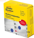 Avery Zweckform Markierungspunkte auf Rolle 10mm blau VE=800 St&uuml;ck