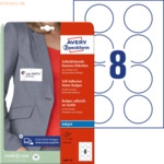 Avery Zweckform Namens-Etiketten 65mm 20 Bogen/160 Etiketten wei&szlig;