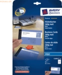 Avery Zweckform Visitenkarten Inkjet 85x54mm 260g/qm wei&szlig; matt VE=80 S
