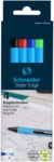 Schneider Kugelschreiber Slider Edge Kappenmodell XB sortiert VE=4 St&uuml;