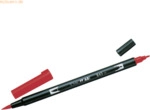 6 x Tombow Dual-Fasermaler ABT mit Rundspitze/Pinselspitze carmine