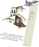 Folia Schul-Aquarellblock 150 g/qm DIN A3 wei&szlig; 10 Blatt.