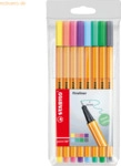 Stabilo Fineliner point 88 Etui -Pastell VE=8 St&uuml;ck
