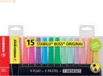 Stabilo Textmarker Boss Original Tischset VE=15 St&uuml;ck