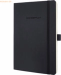 3 x Sigel Notizbuch Conceptum A5 194 Seiten Softcover kariert 80g blac