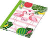 RNK Notizbuch A5 Flamingo grün dotted 96 Blatt