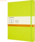 Moleskine Notizbuch XL 19x25cm liniert Hardcover 96 Blatt limettengr&uuml;n