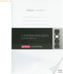 5 x Herlitz Refill f&uuml;r Notizbuch flex A4/2x40 Blatt blanko my.book