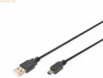 Assmann DIGITUS USB 2.0 Anschlusskabel, Typ A - mini B (5pin), 3.0m