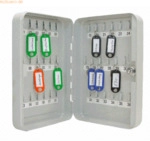 Wedo Schl&uuml;sselschrank 36 Haken lichtgrau