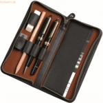 Alassio Stiftetui 17,5x8x2,5cm Leder schwarz