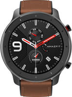 Huami Amazfit GTR 47MM aluminum alloy, brown leather + silicone stra