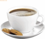 Esmeyer Cappuccinotasse Bistro 52 433-213 wei&szlig; 6 St&uuml;ck +Untertasse