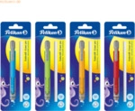 10 x Pelikan Radierstift + Refill Kunststoff 65x190x15mm Blister sorti