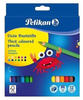 12 x Pelikan Buntstifte dick inkl. Anspitzer VE=12 Farben